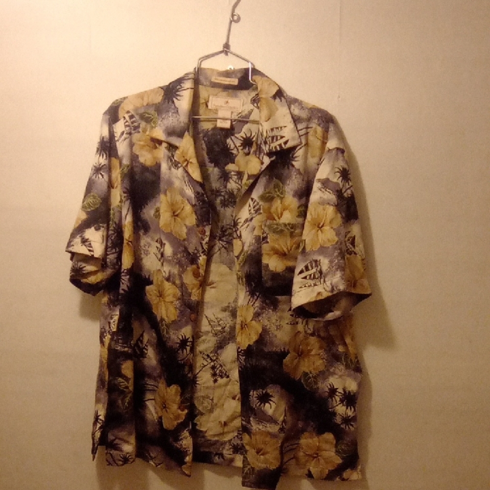 Floral Hawaiian Silk  Shirt
